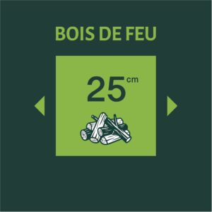 Bois de feu sec feuillus (25cm)