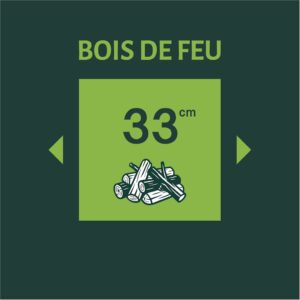 Bois de feu sec feuillus (33cm)