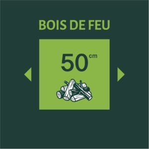 Bois de feu sec feuillus (50cm)