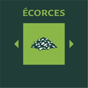 Ecorces hachées